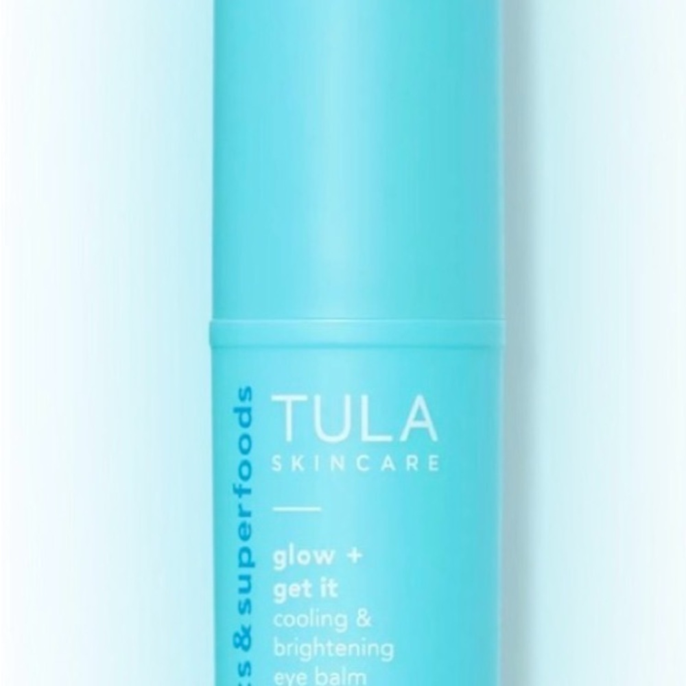 TULA Glow + Get It Cooling & Brightening Eye Balm — Aqua 0.35oz NIB NWT